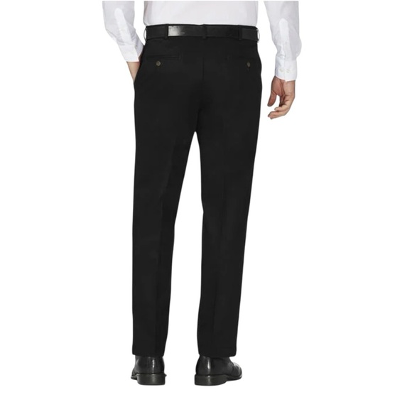 Haggar Classic Fit Men's Black Dress Pants. Creased Flat Front. 36x30 #1543 - Picture 3 of 10